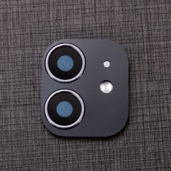 Upgrade Camera Lens Tempered Glass for iPhone XR to iPhone 11 (6.1in) (Black)